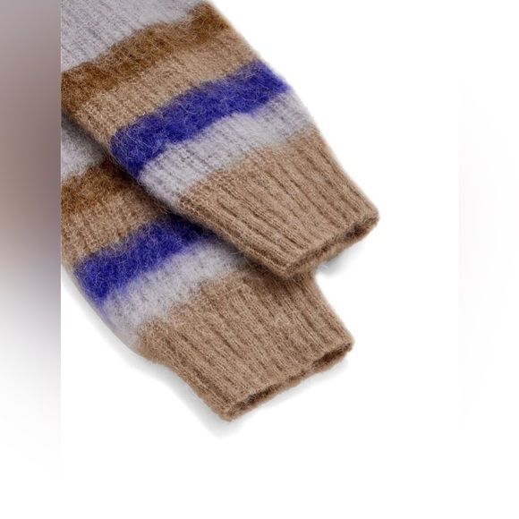 Wool Mix Striped Cardigan Women’s Size Large - Picture 7 of 8